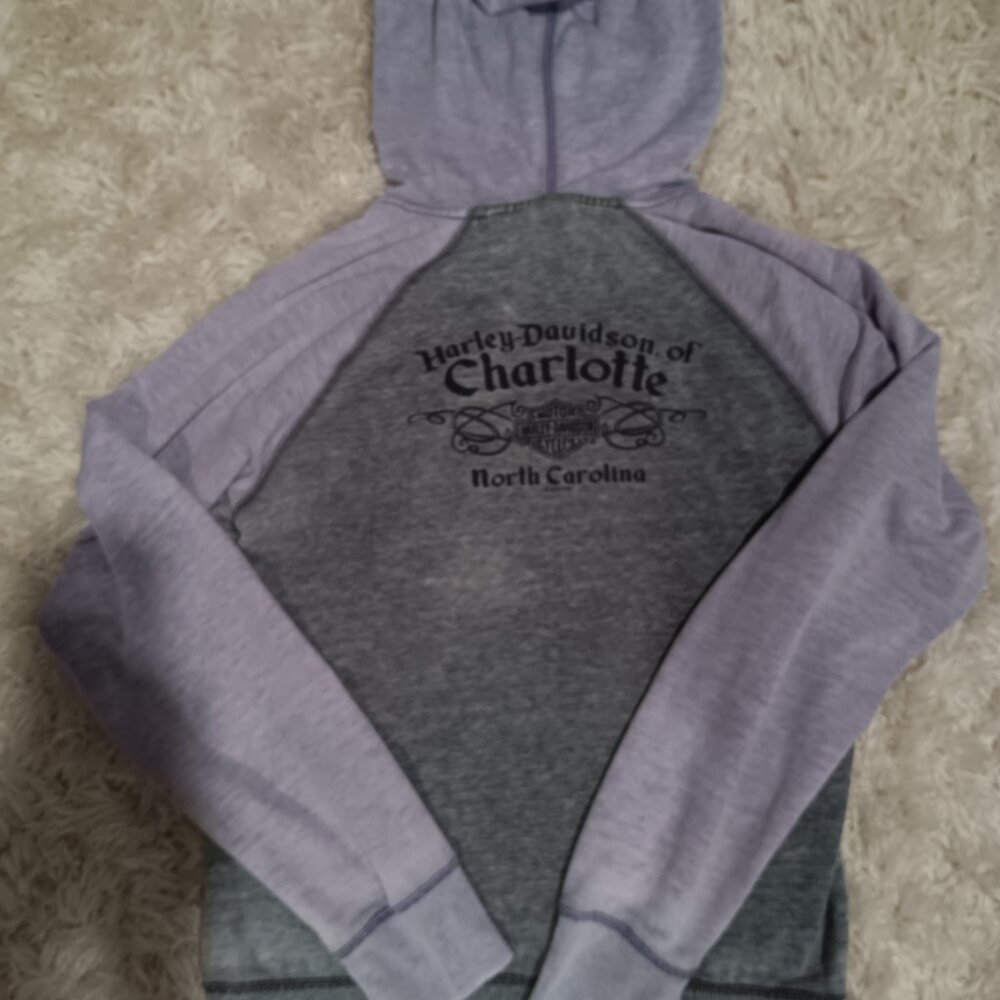 Womans Harley Davidson vintage zipper sweater size L - Picture 2 of 6